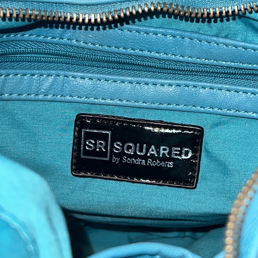 Squared by Sondra Roberts braided strap hobo bag, NEW - Picture 5 of 6